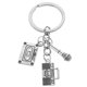 thumbnail image 2 of Llavero con micrófono colgante, llavero de música para amantes de la música, mini llavero con micrófono, llavero decorativo, colgante para bolso, mochila, llavero para recuerdo de fiesta, 2 of 4