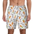 thumbnail image 2 of Goofa Cute Rabbit Printed Men's Swim Trunks Board Shorts Quick Dry Mens Swimming Trunks with Compression Liner,Breathable Fit Hawaii Beach Shorts-XX-Large, 2 of 9