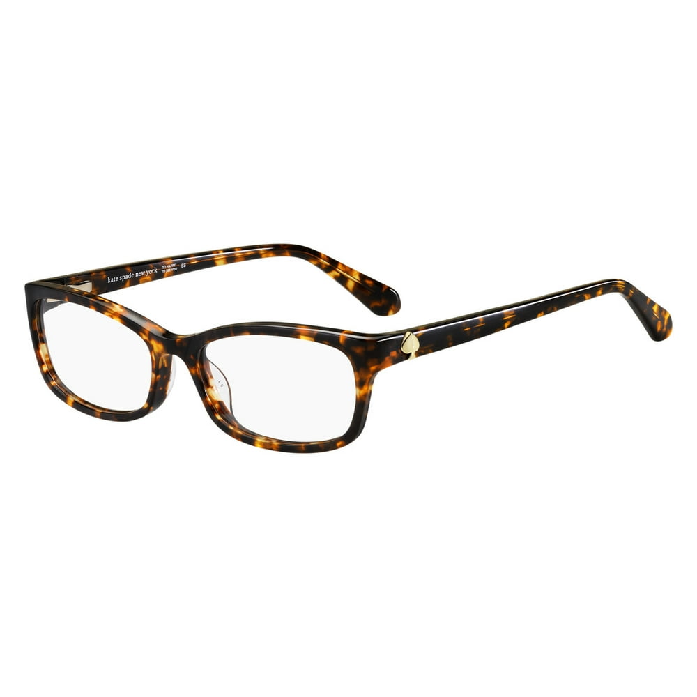 Kate Spade Full Rim Rectangular Dark Havana Eyeglasses