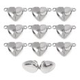 thumbnail image 2 of Rongfmy Jewelry Locking Clasp Connector Necklace Making Heart Shape 10pcs, 2 of 9