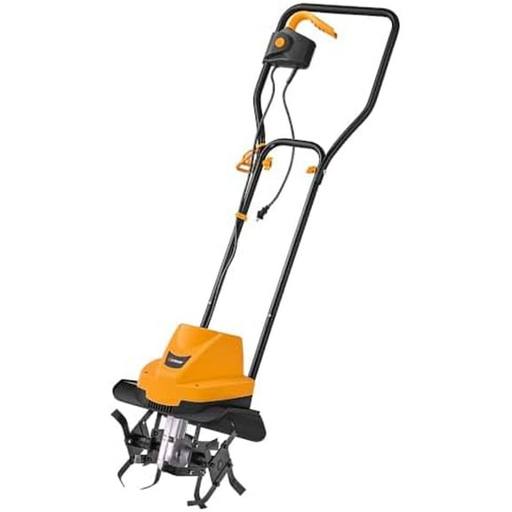 12-Inch Corded Electric Tiller 6.3-Amp Garden Soil Cultivator with 4 Steel Tines$$Garden & Patio