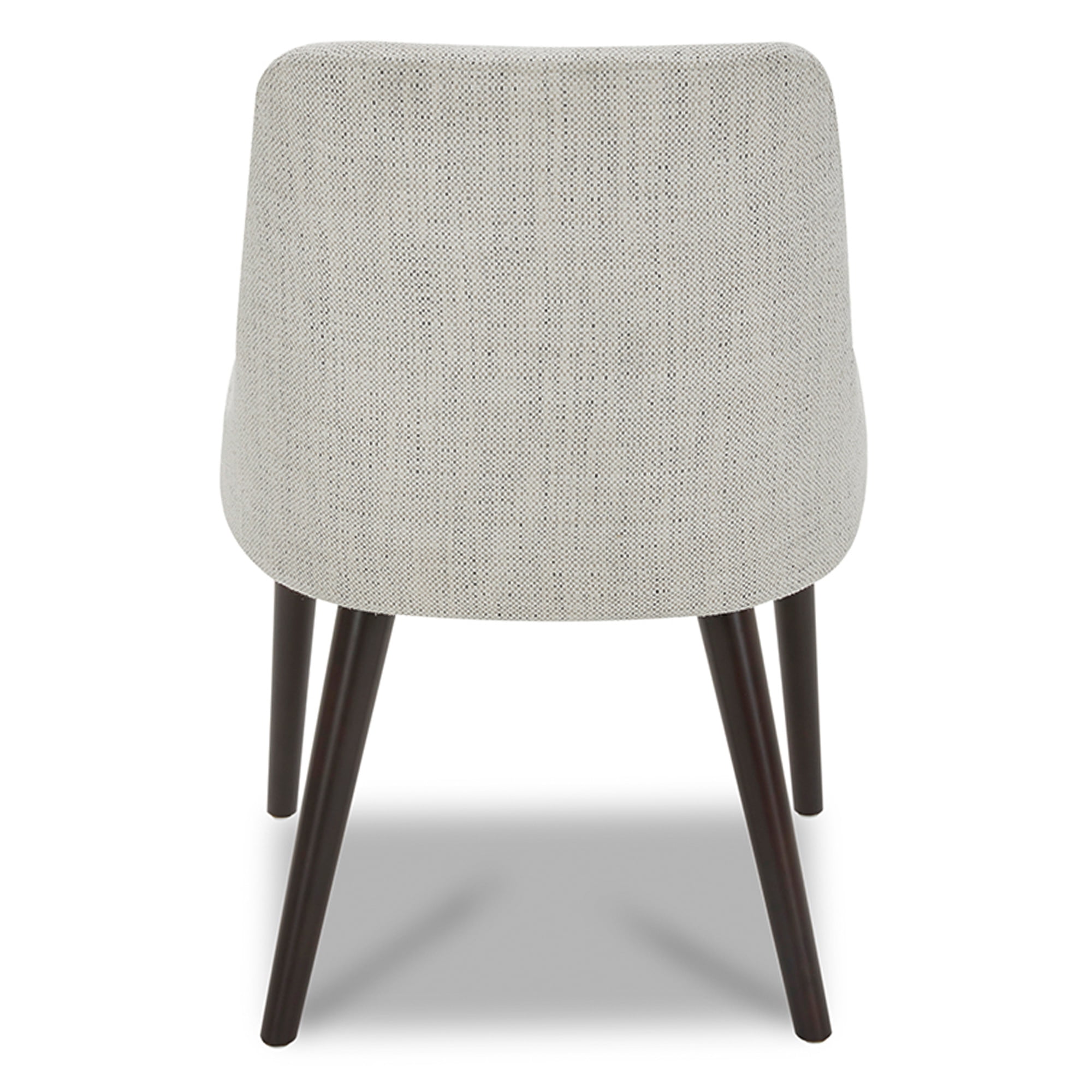 CHITA Modern Fabric Upholstered Kitchen & Dining Room Chairs Set of 2, Wood Legs, Ivory White