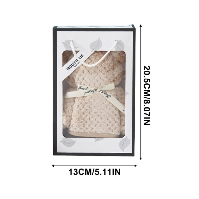 Craftsmanship: Knitted Pineapple Reseau Towel Gift, Bear Towel, High Density Wool Gift, Ins Style