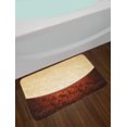 thumbnail image 2 of Chocolate Bath Mat, Victorian Motifs in Bicolor Baroque Inspired Antique Arrangement Ornate Design, Non-Slip Plush Mat Bathroom Kitchen Laundry Room Decor, 29.5 X 17.5 Inches, Beige Brown, Ambesonne, 2 of 2