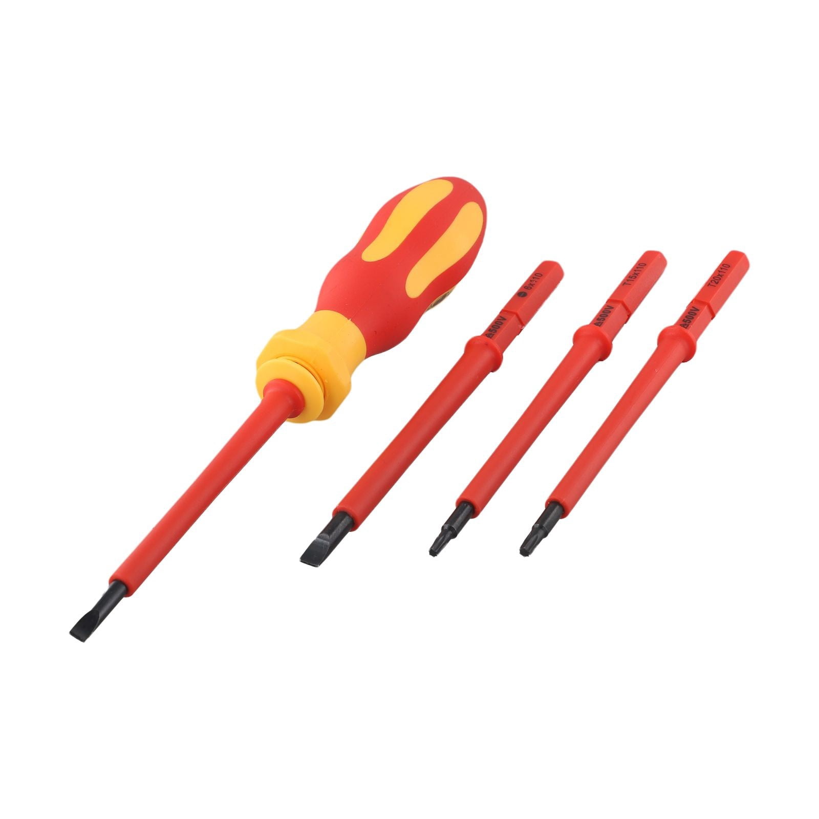 yaaqii 10-Piece Insulated Screwdriver Set | 500V Safety & Interchangeable Tips for DIY