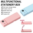 thumbnail image 1 of Fiudx Estuche Multifuncional, Ventilador de Escritorio y Luz Nocturna, Almacenamiento Multicapa, Lámpara de Estudio Portátil, Herramienta de Aprendizaje Creativo, Material Escolar, Opciones Azul/Rosa, 1 of 3