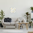thumbnail image 2 of Just Bee Happy Pun Phrase Yellow Daisy Wreath Botanical & Floral Framed Art Print Wall Art, 17x17, 2 of 6