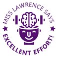 thumbnail image 1 of Printtoo Personalized Teachers Stamp Excellent Effort! Teachers Name Self-Inking Rubber Stamp Appreciation Message For Students Classroom & Homework Supplies,Purple - 30 x 30 mm, 1 of 6