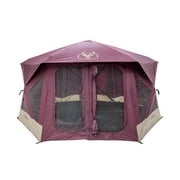 Gazelle Tents T-Hex Portable Hub Camping Tent Overland Edition, 7-Person, Burgundy Sky, GT601BS