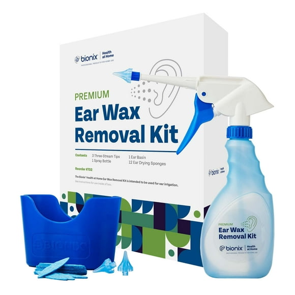 Bionix â Earwax Removal Kit, Helps Remove Wax Buildup, For Safe Earwax Removal, Comfortable, Convenient & Easy-to-Use, Ideal for Healthcare Consumers, Flexible (17 Piece Kit)