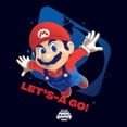 thumbnail image 2 of Mens The Super Mario Galaxy Movie Let's A Go Flying Icon T Shirt, 2 of 5