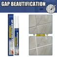 thumbnail image 4 of Xihbxyly Rellenador de Azulejos con Punta de Costura, Solución Fácil para Reparar Juntas, Sellador de Azulejos Blanco, Versátil para Baño, Cocina y Balcón, Bolígrafo Reparador para Azulejos Agrietado, 4 of 7