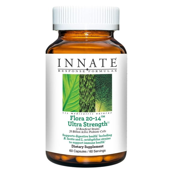 INNATE Response Formulas Flora 20-14 Ultra Strength - 20 Billion CFU - 60 Servings