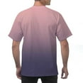 thumbnail image 5 of VBTAPA Men's Big and Tall T-shirts Gradient Print Graphic Tees Short Sleeve Casual Stylish Tops Pink XXXXXL, 5 of 8