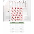 thumbnail image 6 of No Hook Shower Curtain with Snap-in Liner, Cherry Farmhouse Waterproof Fabric Bathroom Curtains, Spring Summer Fruit Watercolor Bath Curtains & Mesh Top Window Stand Up Stall 36"x72", 6 of 6