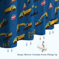 thumbnail image 6 of Cartoon Construction Vehicles Traffic Signs Shower Curtain 84"x72" ,Bathroom Decorative Shower Curtains Set with 12 Hooks,Modern Waterproof Washable Shower Curtain, 6 of 6