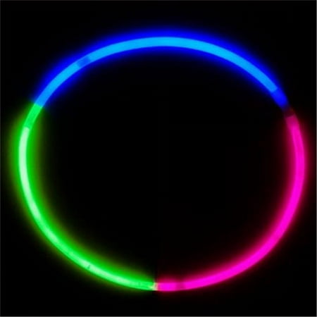 11N13BGPK Tri - Color Premium Glow Necklaces - Blue, Green And Pink - Set Of 50