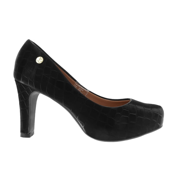 Zapatillas Angela color negro textura croco 25.0 Dorothy Gaynor Zapatillas Angela color negro textura croco 25.0
