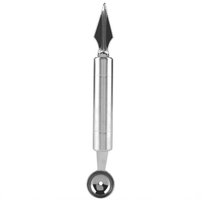 Herramientas de utensilios de cocina de cuchillo para tallar frutas de melón y sandía de acero inoxidable (cuchillo de bola)