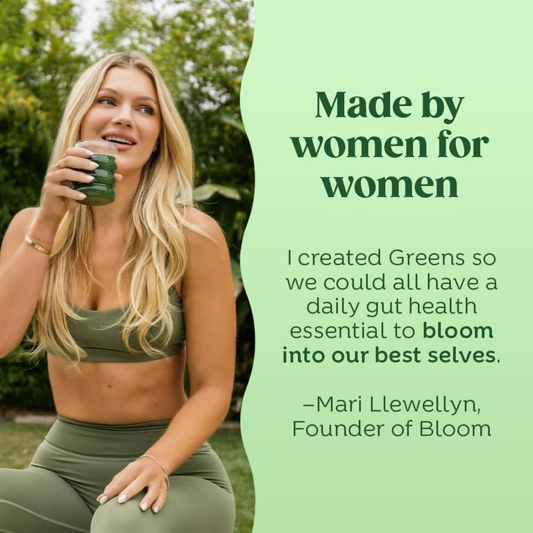Bloom Nutrition Super Greens Powder Smoothie and Juice Mix, Probiotics for  Digestive Health & Bloating Relief for Women, Berry + Milk Frother High