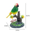 thumbnail image 4 of Staron under $5! Battery Operated Talking Parrot, Voice-Activated Simulation Bird Toy, Moving Pet Toy with Sound Control for Home Decor, 4 of 7