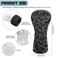thumbnail image 7 of Uorisanigo Golf Club Covers for Women Men, 3 Packs Gray Black Bat Golf Club Driver, Fairway Wood and Hybrid Head Cover, Headcovers Set Keep Clubs Dry and Clean, Funny Accessories, 7 of 7