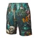 thumbnail image 4 of Balery Baroque Floral Still Life Traje de Baño Estilo Hawaiano para Hombre, Shorts de Secado Rápido con Bolsillos-3X-Large, 4 of 6