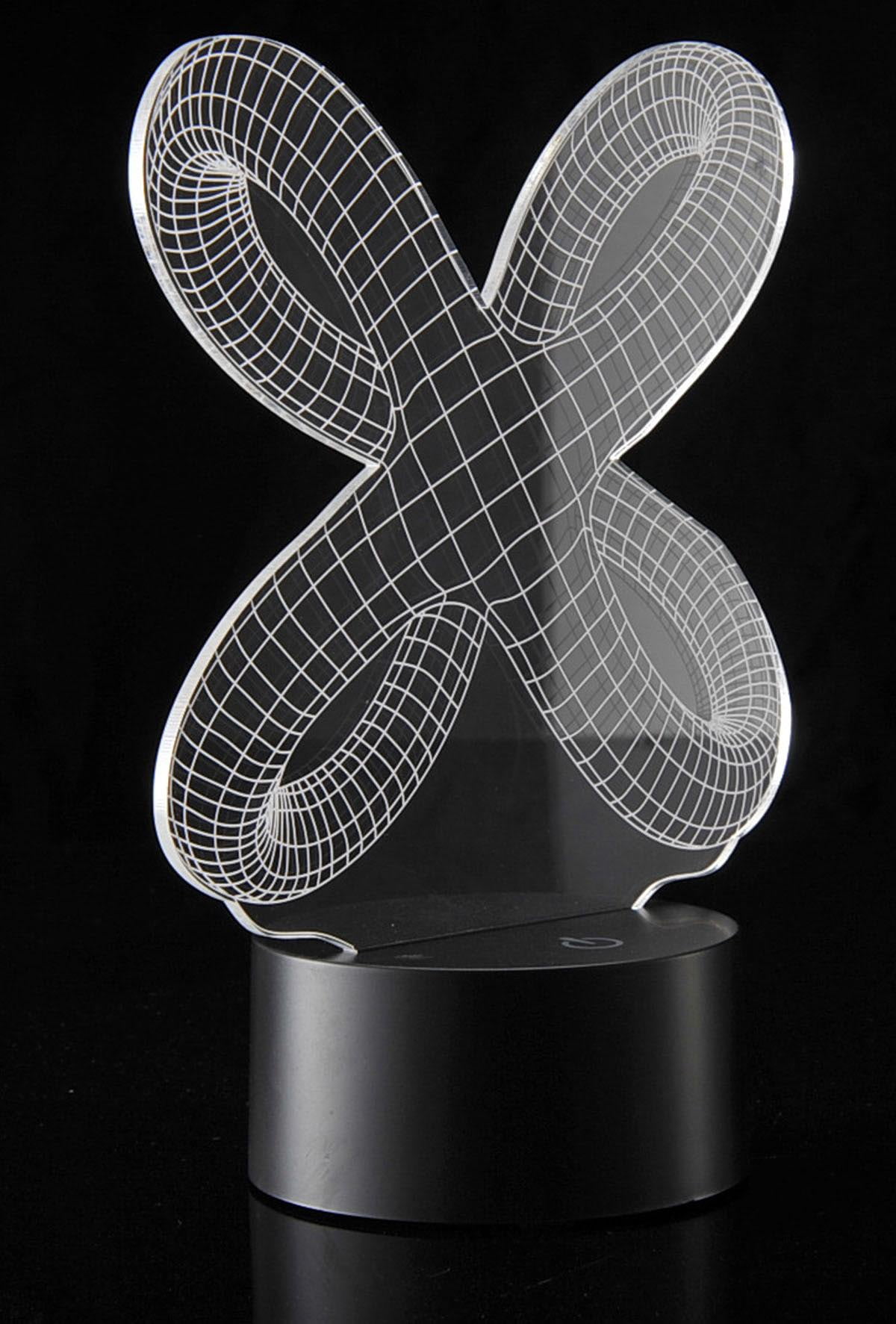 PlayWorld Board No More! 3D Crisscross Rings Laser Cut Precision LED Lights