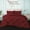 Blood Red, variant on 100% Egyptian Cotton 3Pcs Diamond Ruffle Duvet Set Solid (Hot Pink, King/California King)