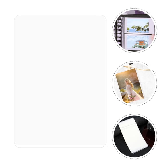 OUNONA 100Pcs Thermal Laminating Film Transparent Waterproof Photo Protective Sheets for Documents and Photos