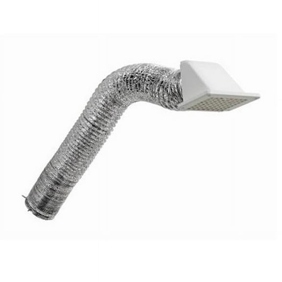 Lambro 144W-K Soffit Recessed Vent Kit, Plastic, White