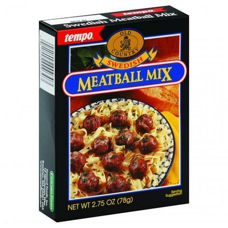 Swedish Meatball Mix - (3 Pack) Tempo Swedish Meat Ball Mix, 2.75 Ounce Packet