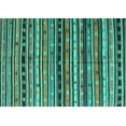 thumbnail image 1 of Ahgly Company Machine Washable Indoor Rectangle Southwestern Turquoise Blue Country Area Rugs, 5' x 8', 1 of 4