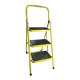 thumbnail image 1 of Escalera Personal De Acero 3 Escalon Amarilla Peldaños Envio Peldaños 706606E, 1 of 5