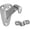 Satin Nickel, variant on Stanley Hardware S825-877 BB8025 Heavy Duty Handrail Bracket in Oil Rubbed Bronze