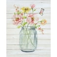 thumbnail image 2 of Nan 26x32 Black Ornate Wood Framed with Double Matting Museum Art Print Titled - Soft Bouquet I, 2 of 4