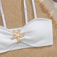 thumbnail image 5 of Tween Girls Bathing Suit High Waist Two Piece Swimsuits for Teen Solid Color Control for Swimming Pool Beach Swimwear, 5 of 9