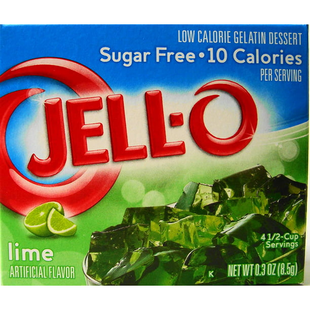 Jell-O Lime Flavor Sugar Free Gelatin (4 Pack) - Walmart.com - Walmart.com