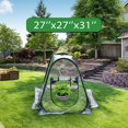 thumbnail image 4 of Mini Pop Up Greenhouse; 27"x27"x31"; Indoor/Outdoor; PVC/; Zipper Closure;, 4 of 7
