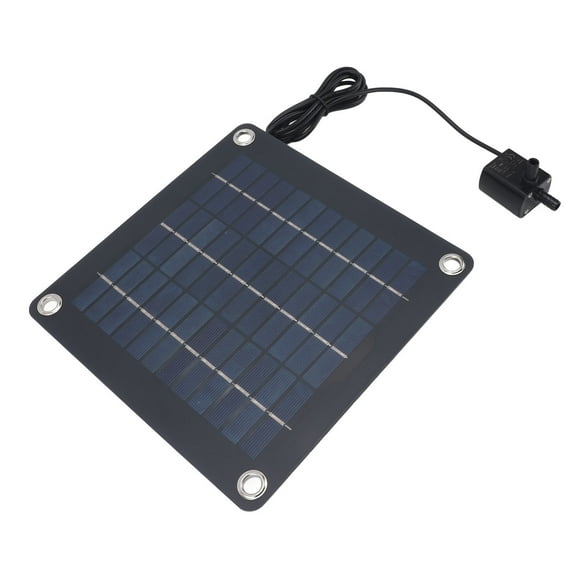 Bomba de Fuente de Agua Solar, Kit de Panel Solar de 20W Ahorro de Energía DC12V 240L/H Casa de Flujo Fácil de Instalar para Estanque