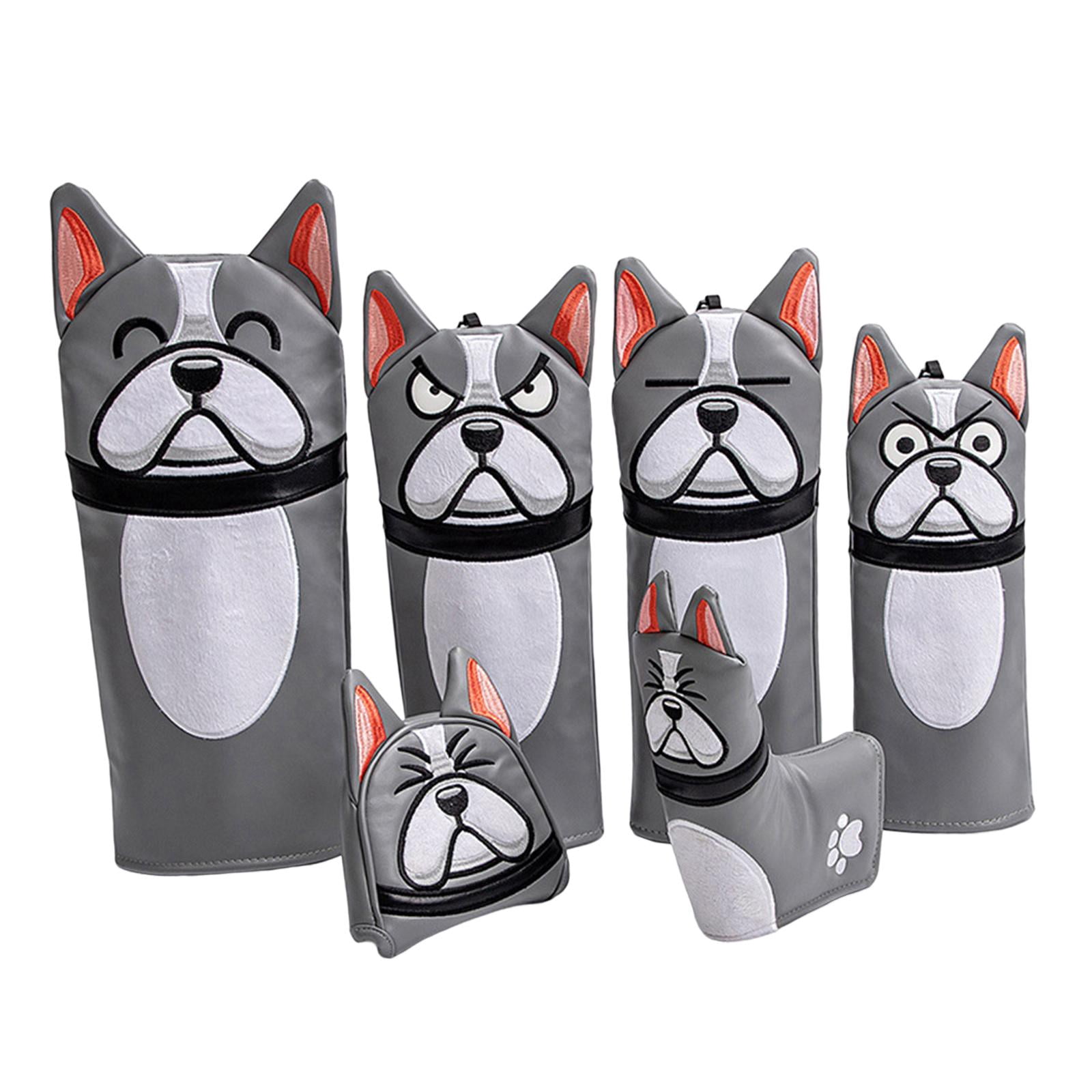 harayaa Golf Club Headcovers Equipment PU Lightweight Golf Wood Head Covers for Practice 6Pcs