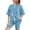 Blue, variant on Toddler Summer Outfits for Girls Solid Crewneck Top T-Shirt & Biker Shorts Set 2 Piece Tracksuit Size 5-15 Years