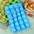 thumbnail image 2 of MEGICOT 24 Cups Silicone Molds for Making Muffin Cakes, Bread, Pudding, Tart, Non-stick Cupcake Pan Baking Accessory, 2 of 5