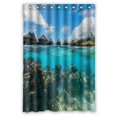 thumbnail image 1 of Cortina de ducha ABPHQTO poliéster impermeable Coral Garden 120x180 cm, 1 of 1