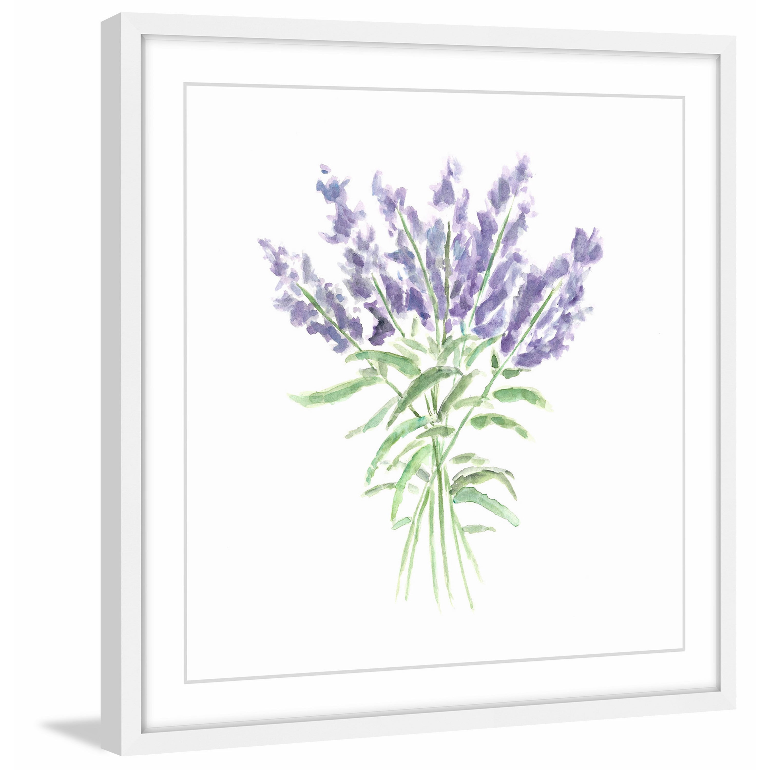 Marmont Hill "Lavender Herbs" by Thimble Sparrow Framed Painting Print