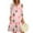 Light pink, variant on Christmas Dresses for Women Women's Christmas Printed Fashionable V-neck Button Seven Part Cuff Pocket Dress for Holiday Party,Army Green,L