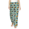 thumbnail image 2 of Goofa Cute French Bulldog Printed Soft Pajama Pants for Women, Wide Leg Comfy Casual Lounge Yoga Pants-X-Large, 2 of 9