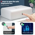 thumbnail image 2 of AICase Biometric Fingerprint Lock Safe Box Storage Box Home Security Cash Cards, 2 of 9