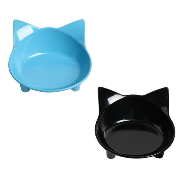 cat Bowl cat Food Bowls Non Slip dog Dish Pet Food Bowls Shallow cat Water Bowl cat Feeding Wide Bowls to Stress Relief of Whisker Fatigue Pet Bowl of Dogs cats Rabbits Puppy(Safe Food-grade