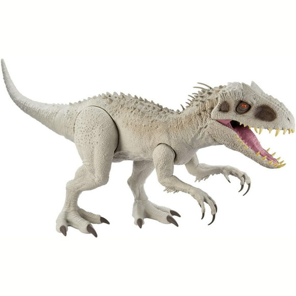 Jurassic World Camp Cretaceous Super Colossal Indominus Rex Action Figure with Eating Feature, Stands 18in High and 3.5ft Long, Dinsoaur Toy Gift